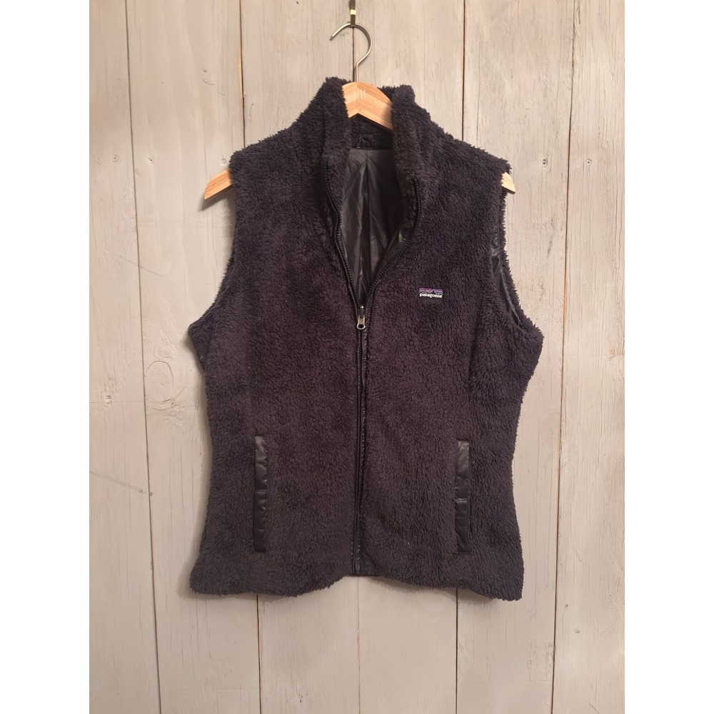 Patagonia Womens Vest Small Gray Los Gatos Sleevless‎ Jacket Soft Pockets Logo
